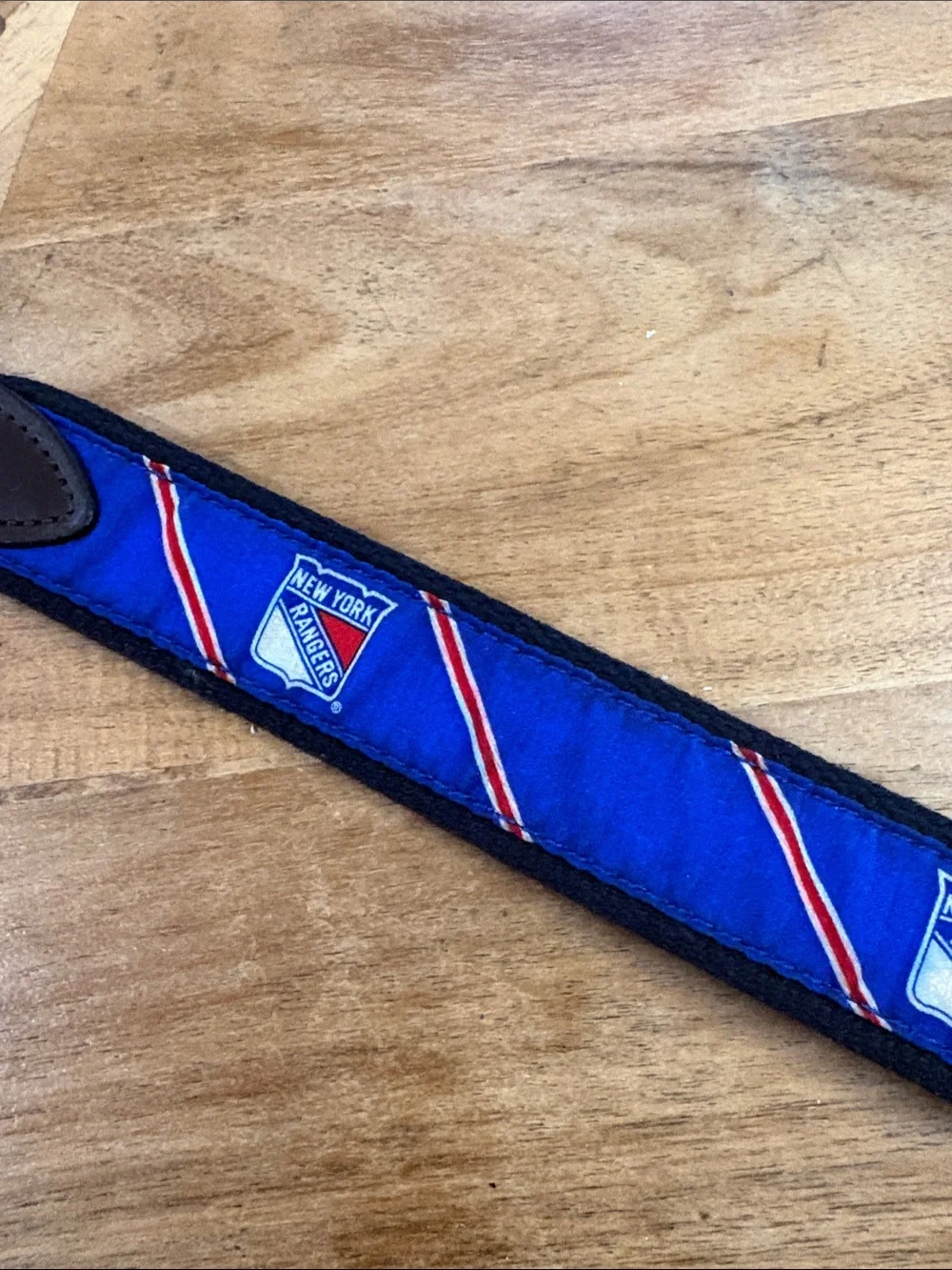 Vineyard Vines Royal Blue Kids Belt with Brown Leather Trim
